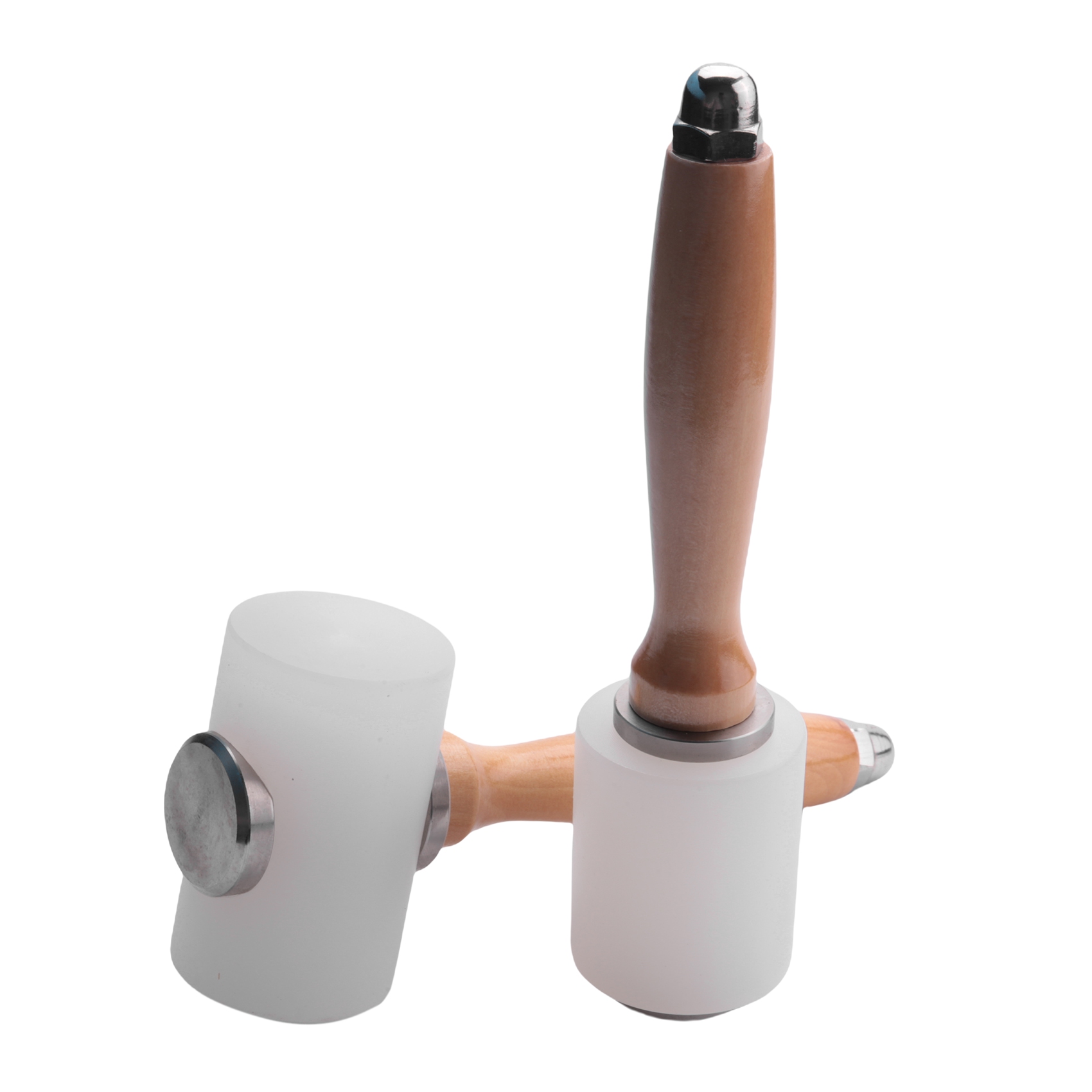 Mallet Wood Carving - A98E-2 ชิ้น ค้อนแกะสลักหนัง ค้อนหนัง ค้อนด้ามไม้ ค้อนไนลอน
