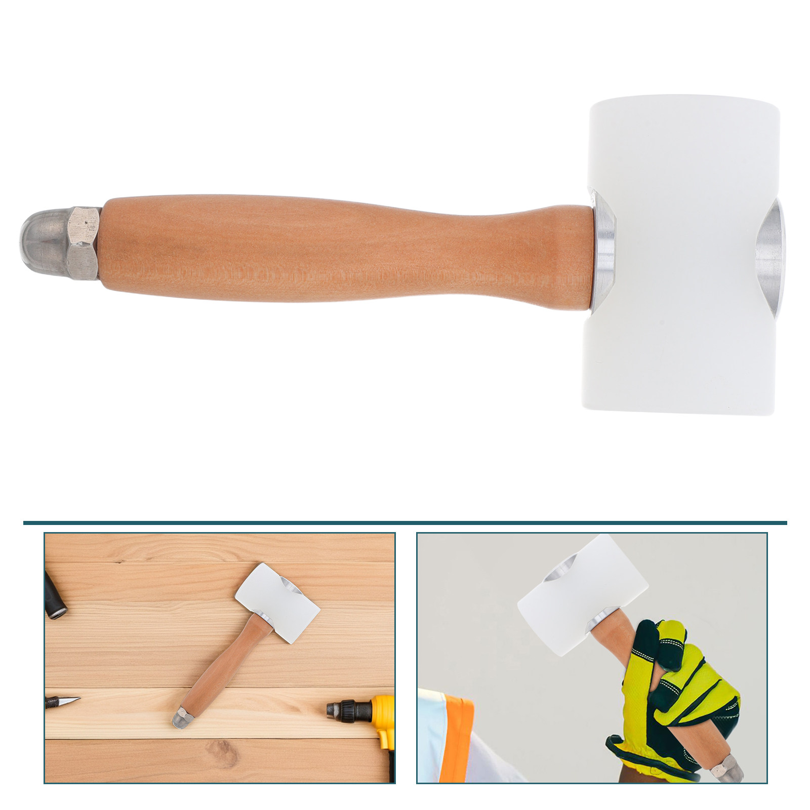 Mallet Wood Carving - ค้อนแกะสลัก ด้ามไม้ หัวไนลอน น้ำหนักเบา แข็งแรง ทนทาน