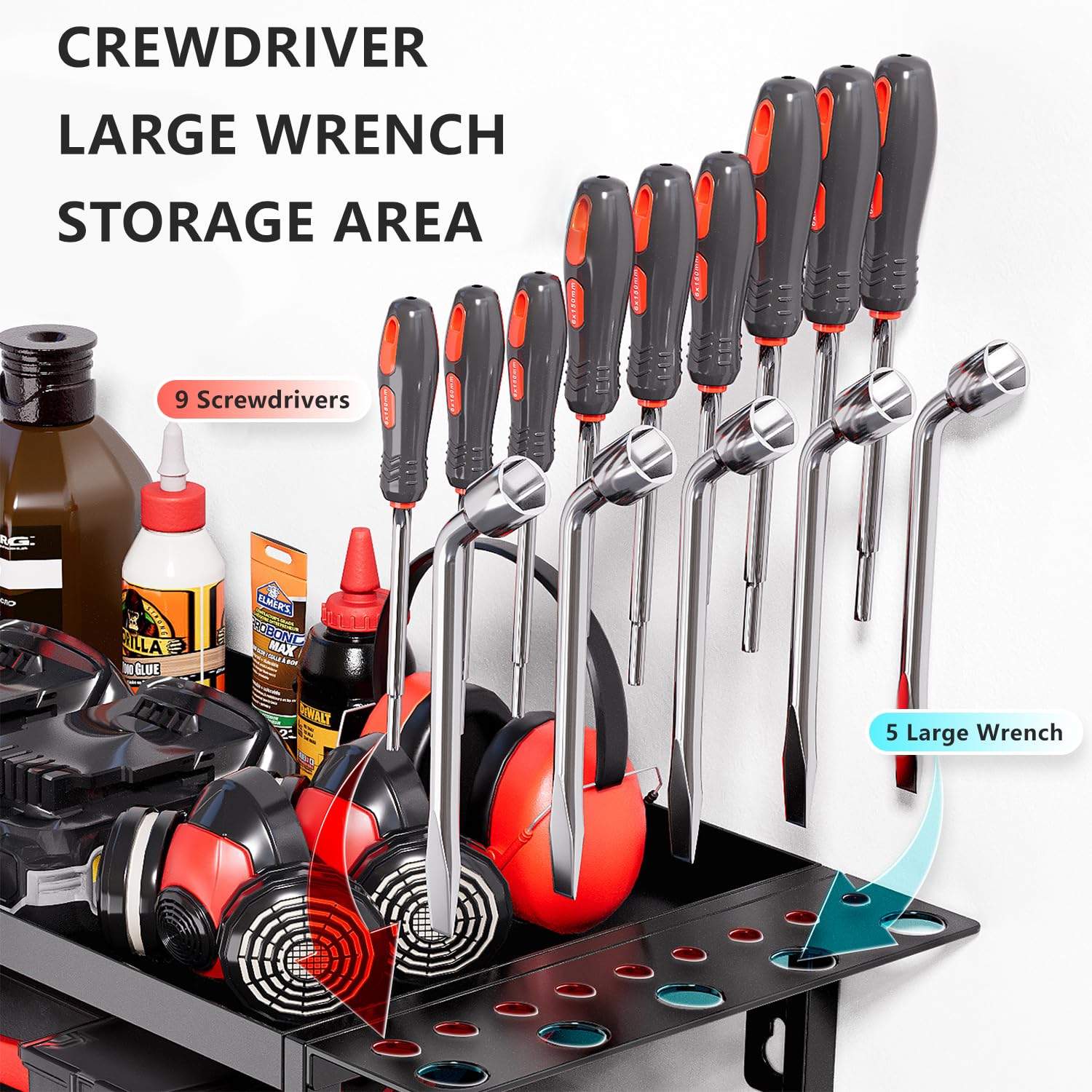 ชั้นวางเครื่องมือไฟฟ้าแบบติดผน - Workshop Tools Shelf บทวิจารณ์และราคา
