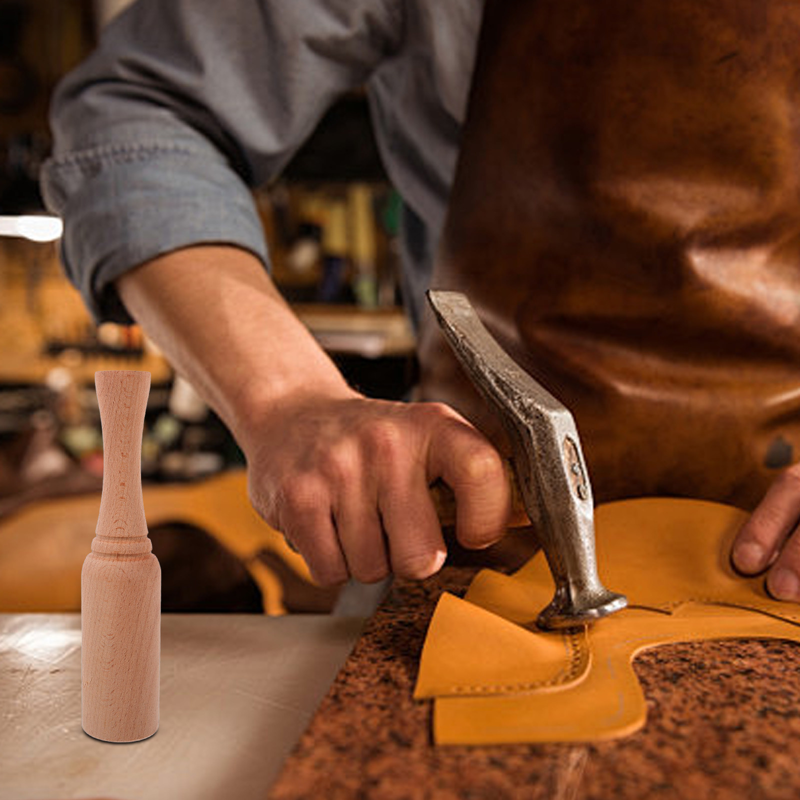 ค้อนงานหนังด้ามไม้บีชจับถนัดมื - Mallet Wood Carving บทวิจารณ์และราคา